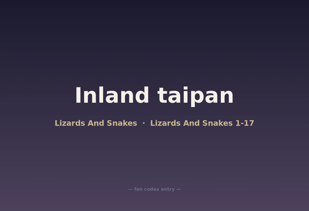Inland taipan