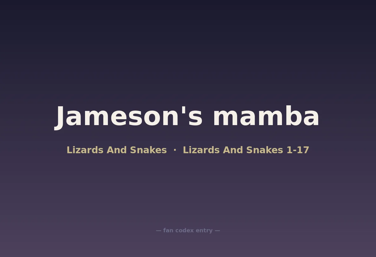 Jameson's mamba