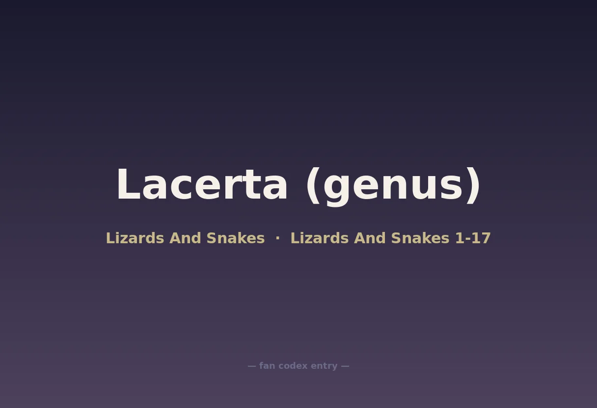 Lacerta (genus)