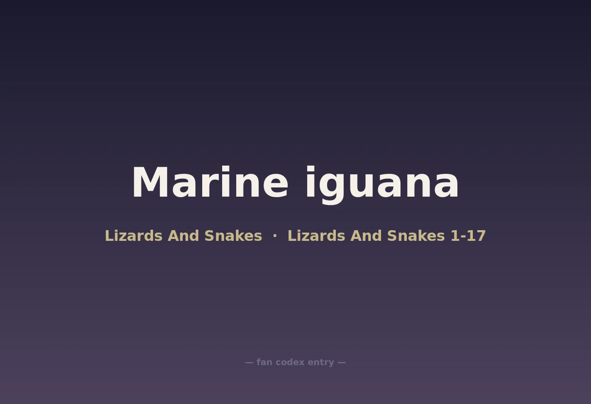Marine iguana