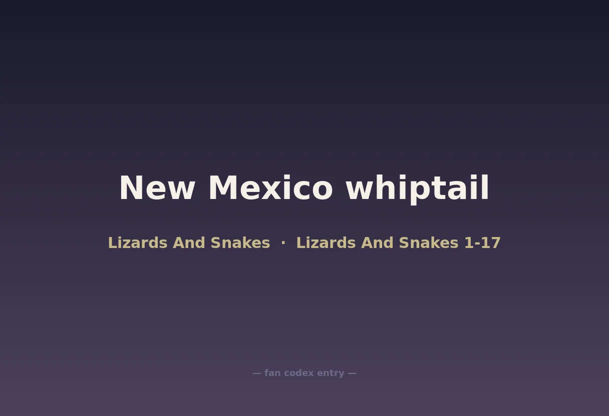 New Mexico whiptail